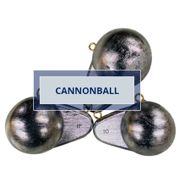 Bullet Weights® CB10-12 Lead Cannon BAll Size 10 oz Fishing